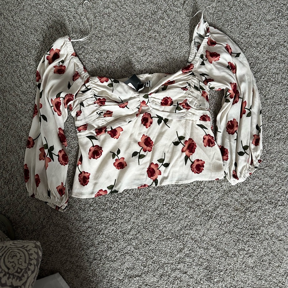 Red Rose Blouse